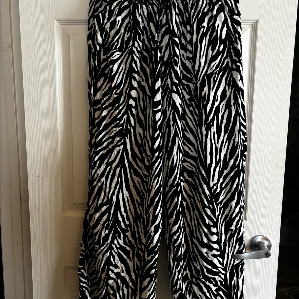 Cacique Black and White Zebra Swim Bottoms